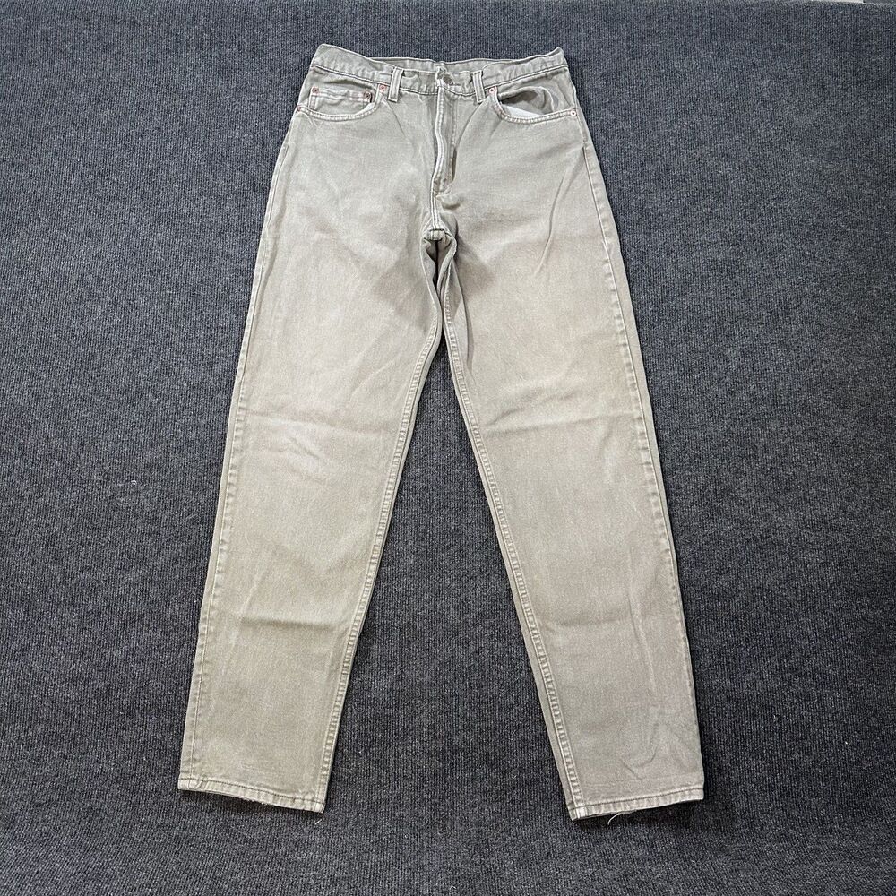 Vintage 90s Levi's 550 Relax Taper Green Mens 33x34 Jeans